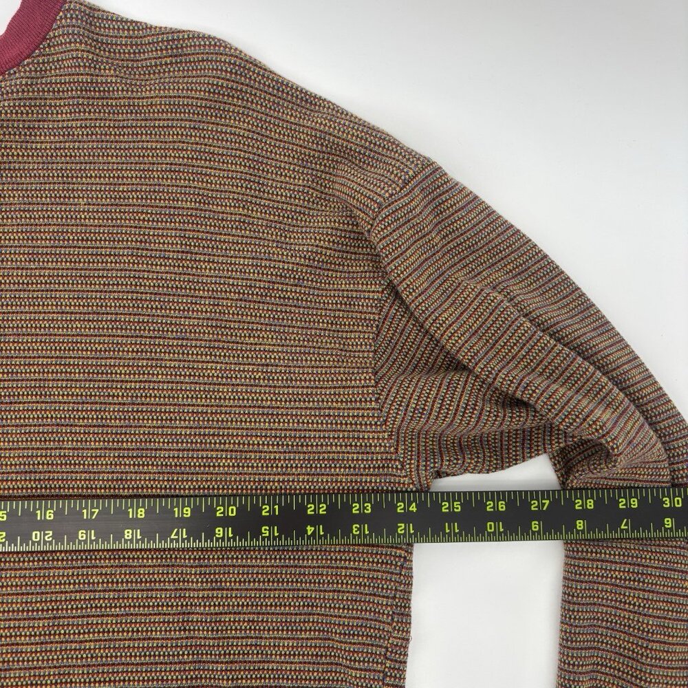 Vintage Snap Long Sleeve Shirt Multicolor 80s Hippie‎ Retro Mens Size Large USA - Picture 10 of 11